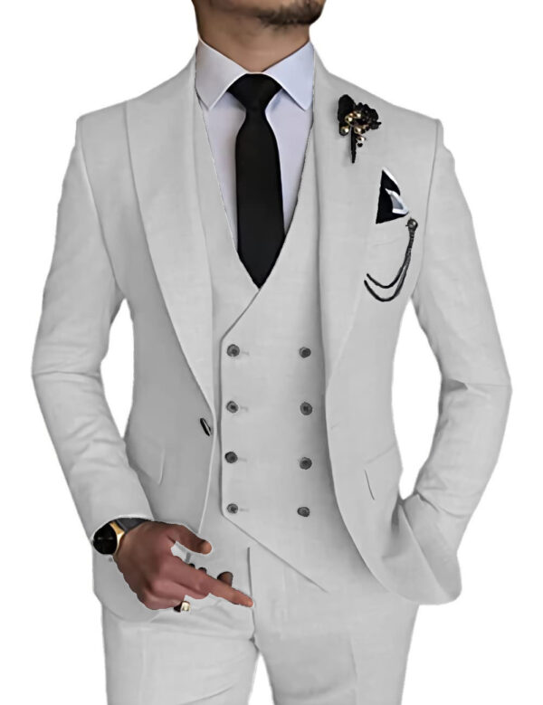 Business Casual Men's Three-piece Suit - Image 5