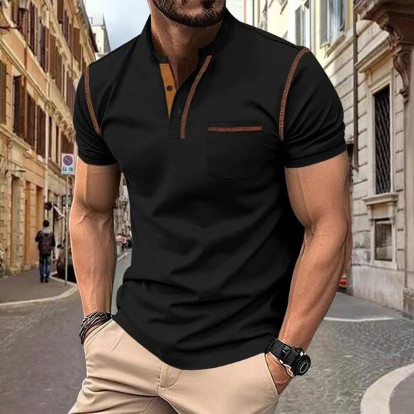 Short-sleeved Polo Shirt Summer Casual Quick-dry Tops Men Clothing - Image 6