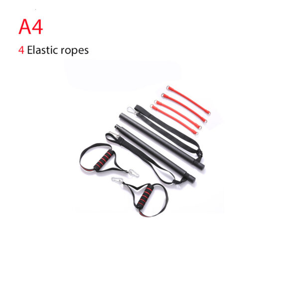 Body Workout Trainer Bar with Resistance Bands Rubber Buckles - Image 4