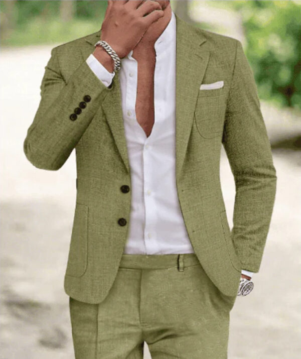 A Single Row Of Two Buckle Large Pocket Suit Jackets - Image 8