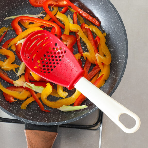 Multifunctional Slotted Spoon Grinding Cooking Spoon Mashed Auxiliary Food Ginger Garlic Spoon Press Potatoe Stir-frying Spatula Kitchen Gadget - Image 7