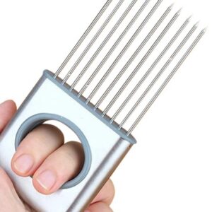 Multifunction Stainless Steel Onion Cutter Chopper Slicer Vegetable Cutting Loose Meat Lemon Tomato Slicing Gadget
