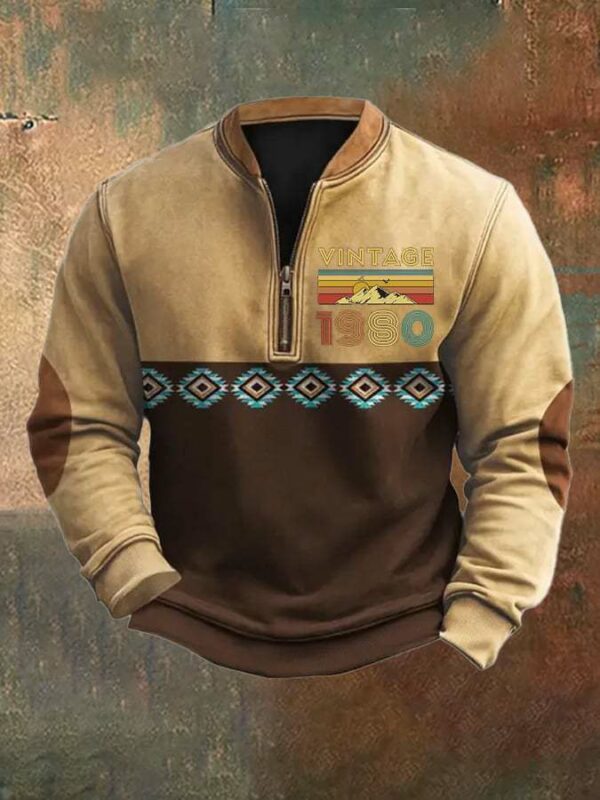 Sweater 3D Digital Printing Stand Collar Men's Street - Image 7