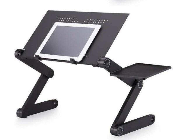 Folding Desk Retractable Adjustable Study Desk In Bed Aluminum Alloy Notebook Computer Bracket Lazy Desk - Image 4