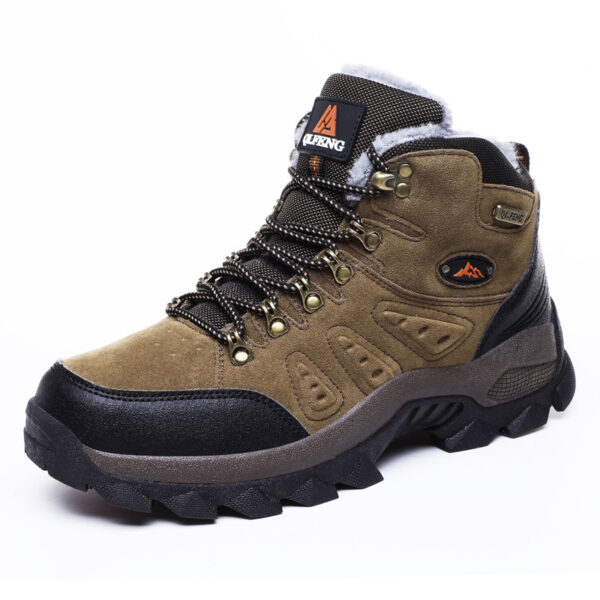 New Large Size Outdoor Hiking Hiking Men'S Sports Running Cross-Country Travel Plus Velvet Warm Cotton Shoes - Image 2