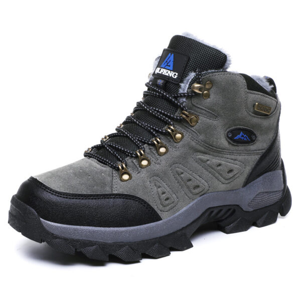 New Large Size Outdoor Hiking Hiking Men'S Sports Running Cross-Country Travel Plus Velvet Warm Cotton Shoes - Image 5