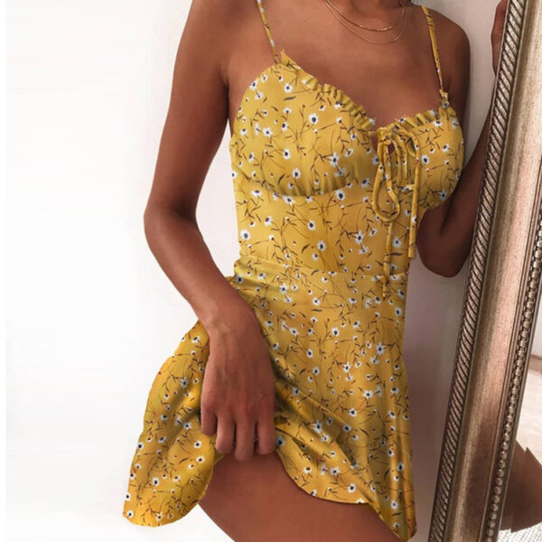 Floral Dress Mini Camisole Dress Women - Image 7