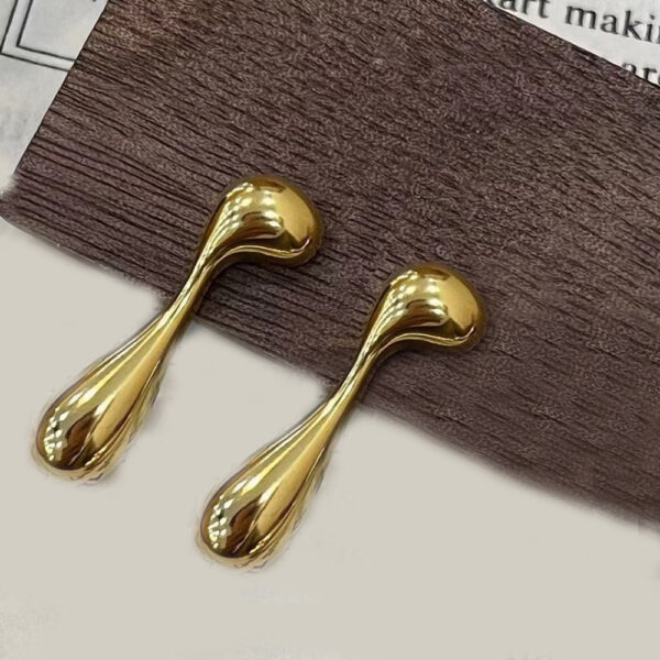Alloy Earring Musical Note Water Drop Retro Fashion Minimalism Ear Studs - Image 2