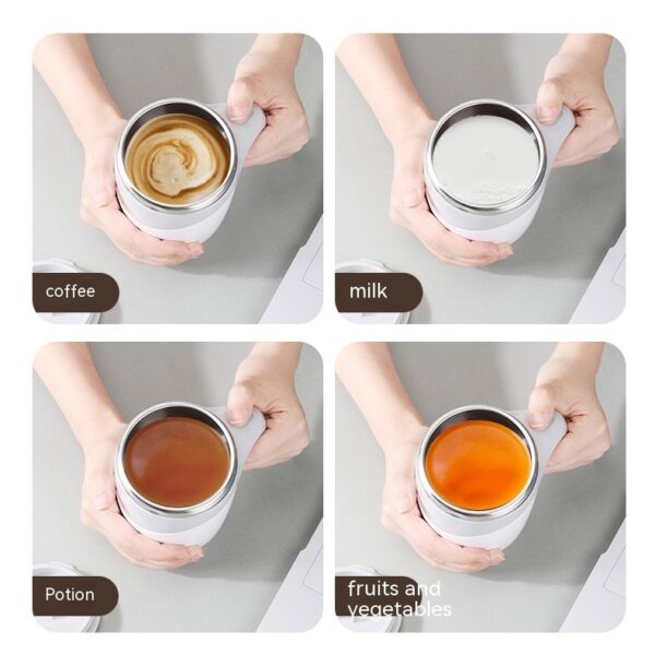 Lazy Man Magnetized Cup Coffee Cup Magnetic Fully Automatic Stirring Cup - Image 3
