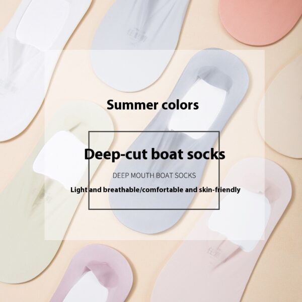 Women's Summer Thin Breathable Traceless Invisible Socks - Image 8