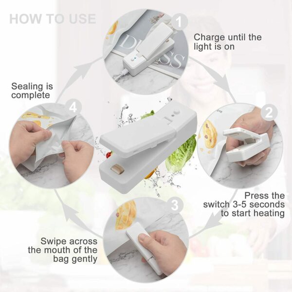 New Household Mini Snack Packaging Bag Heat Sealing Machine Artifact - Image 2