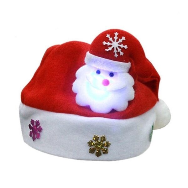 Christmas Decorations Non-woven Cartoon Applique Luminous Hat - Image 9