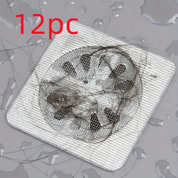 Disposable Self-adhesive Tian Zi Floor Drain Sheet Anti-blocking Insect-proof Anti-hair - Image 5