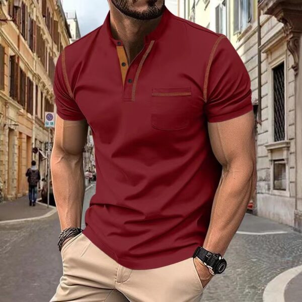 Short-sleeved Polo Shirt Summer Casual Quick-dry Tops Men Clothing - Image 7