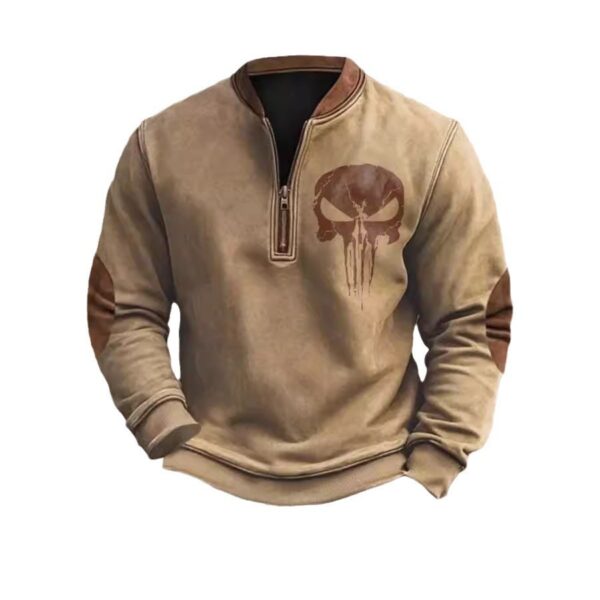 Sweater 3D Digital Printing Stand Collar Men's Street - Image 9