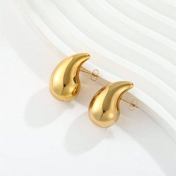 Metal Water Drop Earrings With A Sense Of Niche Luxury - Image 9