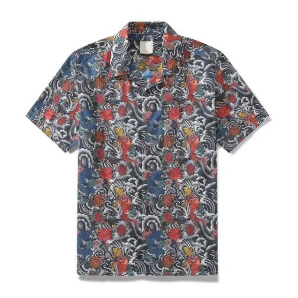 New Men's Shirt Hawaiian Tropical Style Animal Alohacamisha Style Street Digital Printing - Image 10