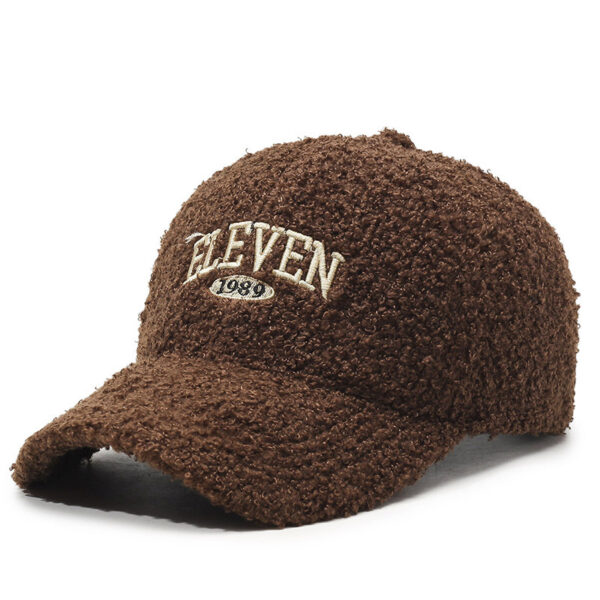 Winter Lambskin Thickened Warm Baseball Cap - Image 6