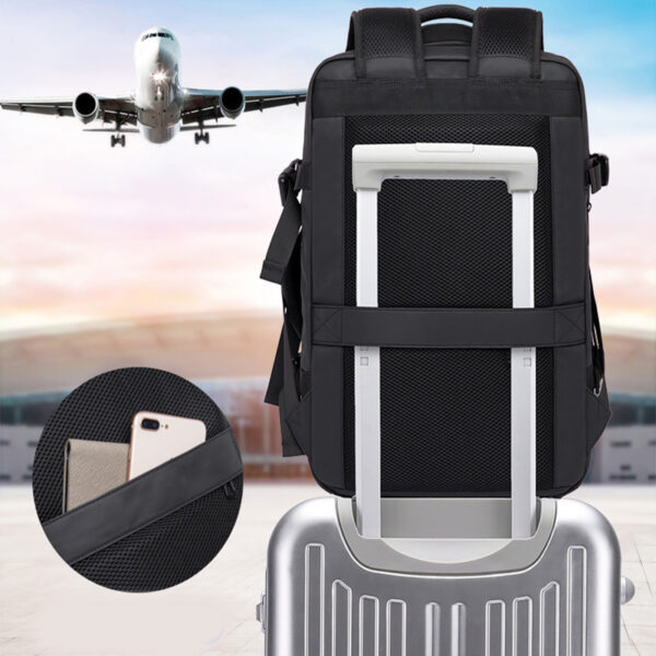 Foldable Large Capacity Business Backpack Men's Travel Bag Waterproof Backpack - Image 5