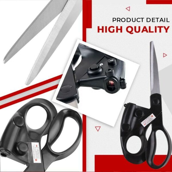 Professional Laser Guided Scissors For Home Crafts Wrapping Gifts Fabric Sewing Cut Straight Fast Scissor Shear - Image 8