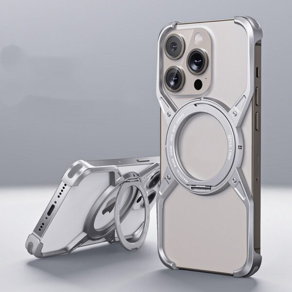Anti-fall Heat Dissipation Metal Phone Case Mechanical Arm Protective Shell - Image 4