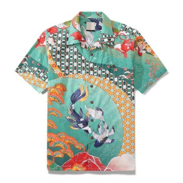 New Men's Shirt Hawaiian Tropical Style Animal Alohacamisha Style Street Digital Printing - Image 3