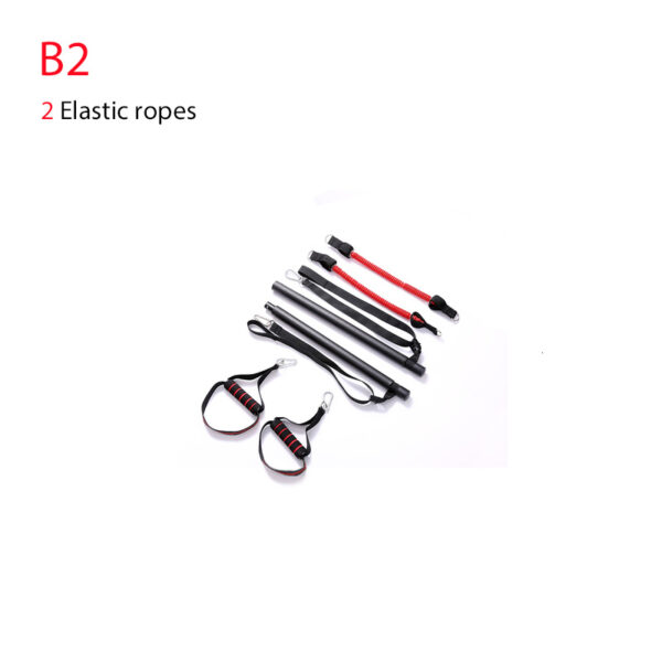 Body Workout Trainer Bar with Resistance Bands Rubber Buckles - Image 5