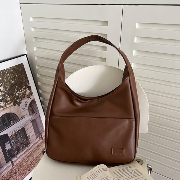 Fashion Tote Bag Large Capacity Casual Shoulder Bag Women's Commuting Handbag College Student - Image 3