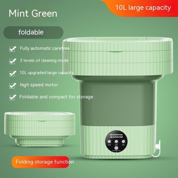 Plastic Folding Washing Machine Automatic Washing Underwear Panty Socks Baby Pet Clothes Dormitory Washing Integrated - Image 4