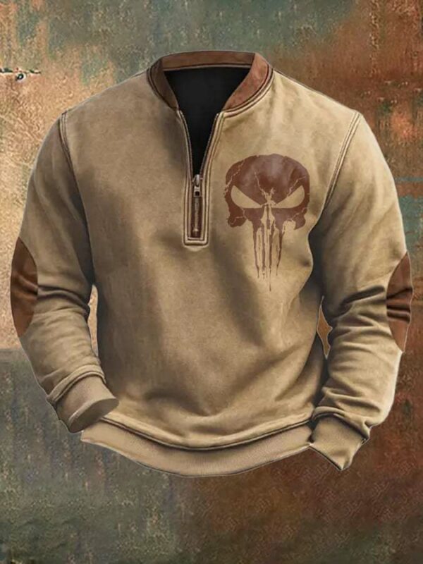 Sweater 3D Digital Printing Stand Collar Men's Street - Image 6