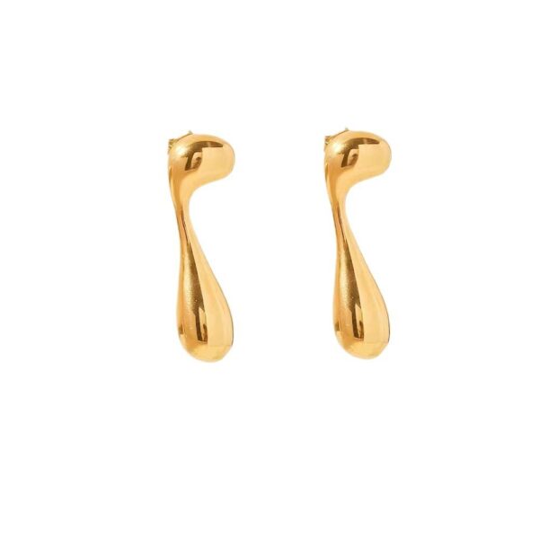 Alloy Earring Musical Note Water Drop Retro Fashion Minimalism Ear Studs - Image 5
