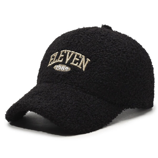 Winter Lambskin Thickened Warm Baseball Cap - Image 5