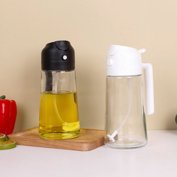 New Two-in-one Glass Oil Pot Kitchen Soy Sauce Bottle Atomization Bottle - Image 5