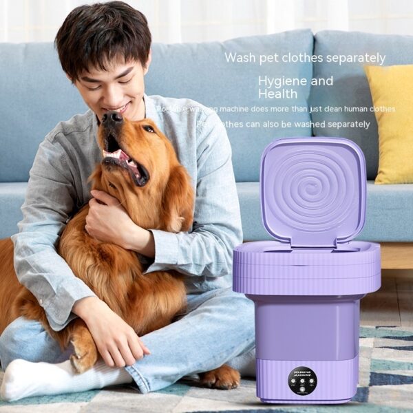 Plastic Folding Washing Machine Automatic Washing Underwear Panty Socks Baby Pet Clothes Dormitory Washing Integrated - Image 6