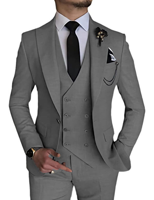 Business Casual Men's Three-piece Suit - Image 9