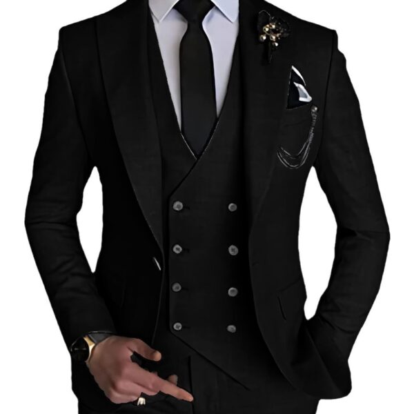 Business Casual Men's Three-piece Suit - Image 6