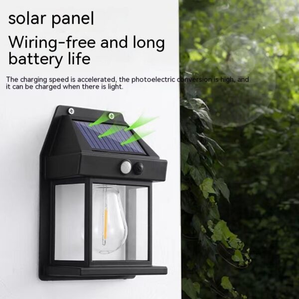 Outdoor Solar  Waterproof Tungsten Induction Garden Wall Lamp - Image 6