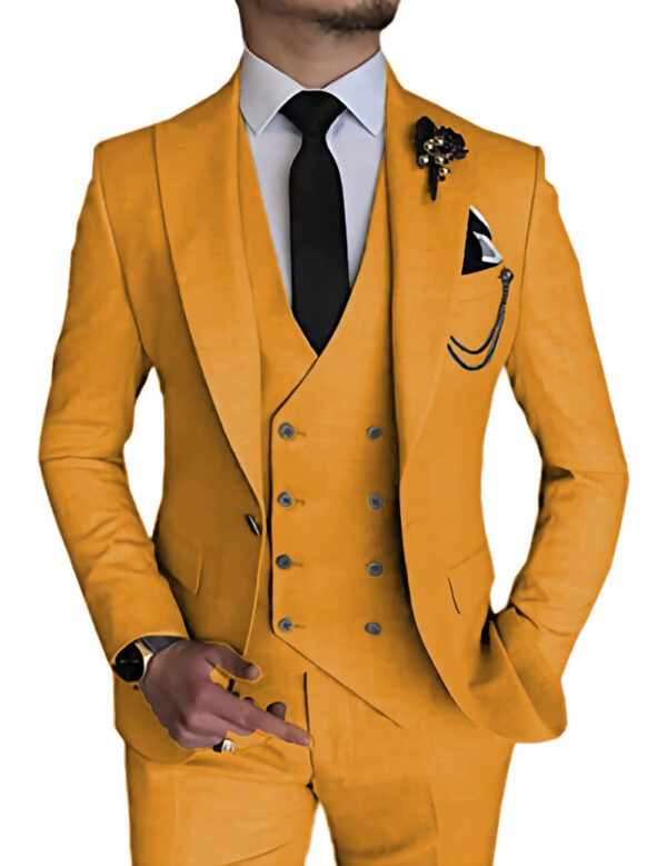 Business Casual Men's Three-piece Suit - Image 7