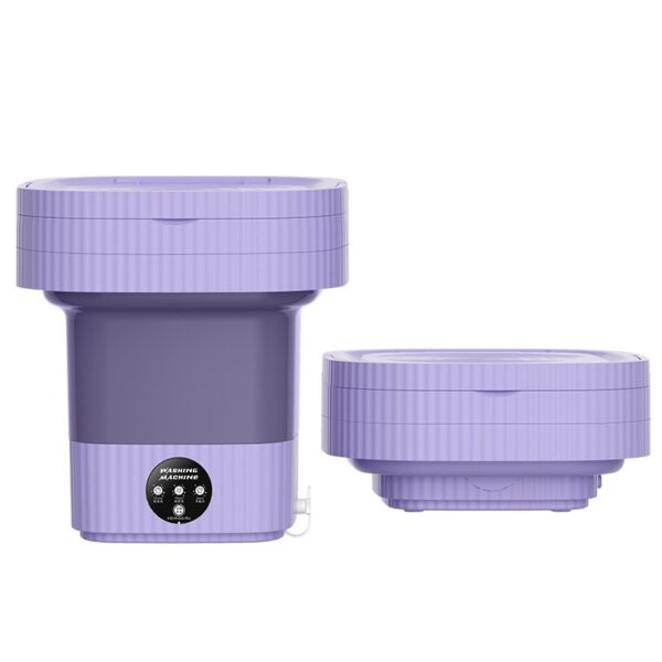 Plastic Folding Washing Machine Automatic Washing Underwear Panty Socks Baby Pet Clothes Dormitory Washing Integrated - Image 7
