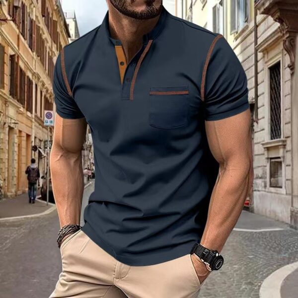 Short-sleeved Polo Shirt Summer Casual Quick-dry Tops Men Clothing - Image 9