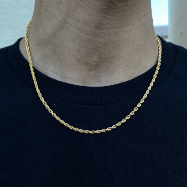 Temperament Fashion Cube Rope Chain Men Necklace - Image 2