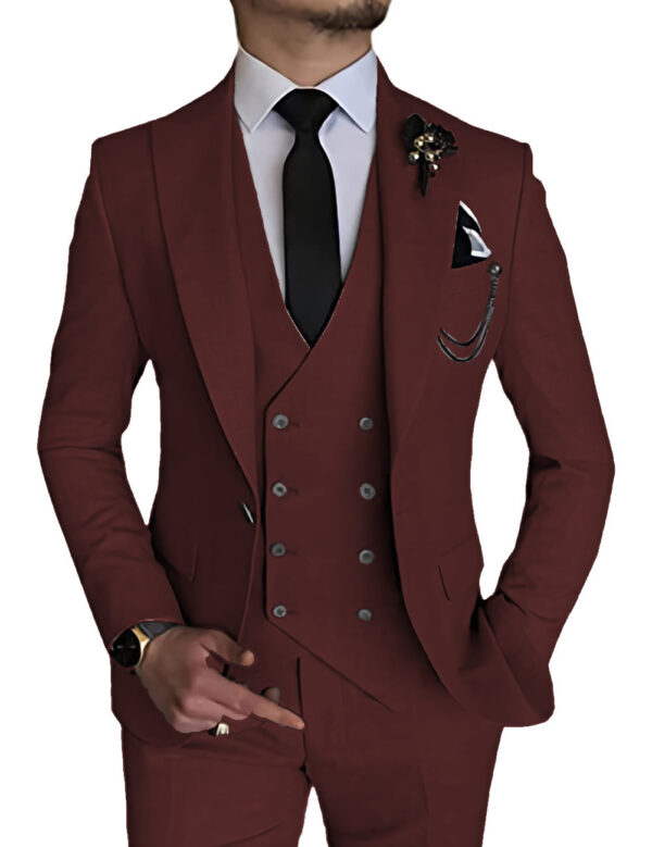 Business Casual Men's Three-piece Suit - Image 10