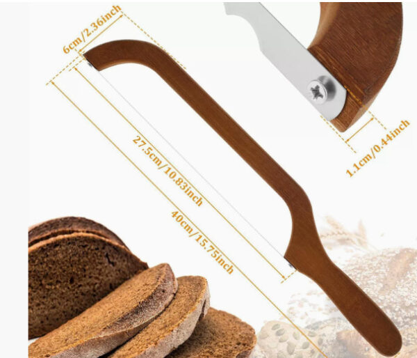 Wooden Bread Slicing Knife With Serrated Teeth - Image 5