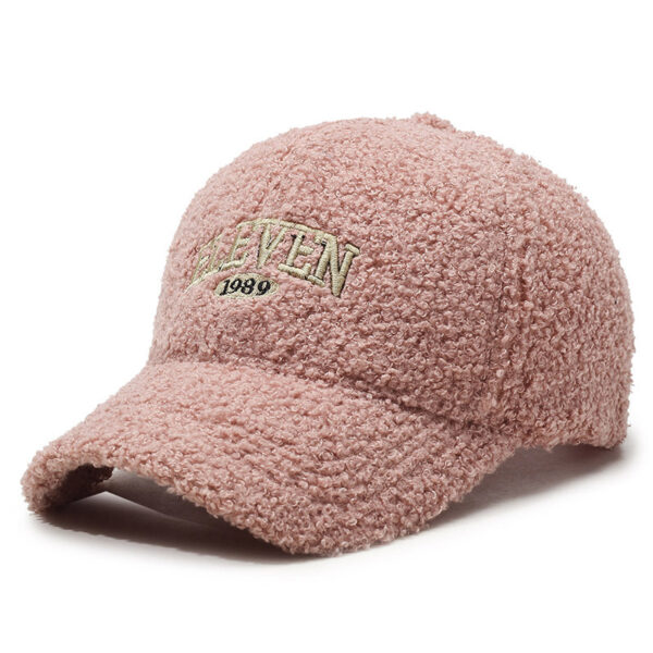 Winter Lambskin Thickened Warm Baseball Cap - Image 7