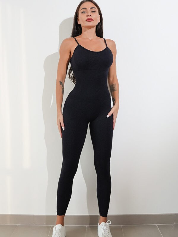 Womens Sexy Unitard One Piece Jumpsuit Spaghetti Strap Tummy Control Rompers Sleeveless Bodysuits Outfits - Image 10