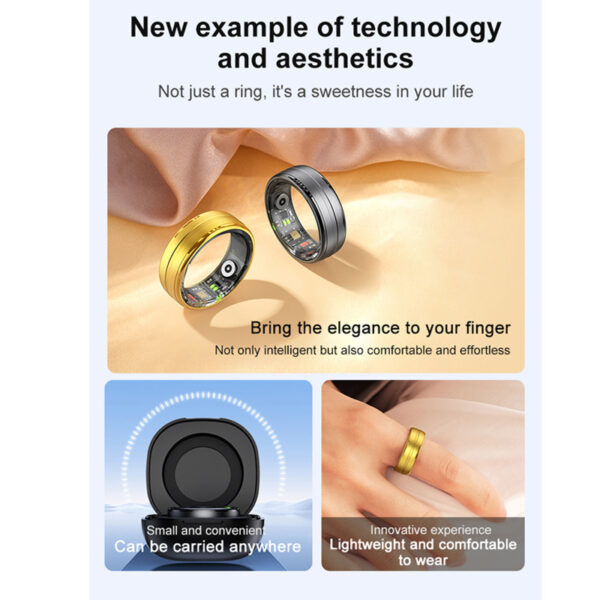 New Healthy Heart Rate Blood Oxygen Sleep Monitoring Endurance R6 Smart Ring - Image 6