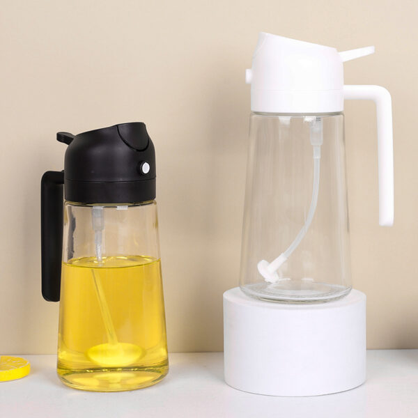 New Two-in-one Glass Oil Pot Kitchen Soy Sauce Bottle Atomization Bottle - Image 8