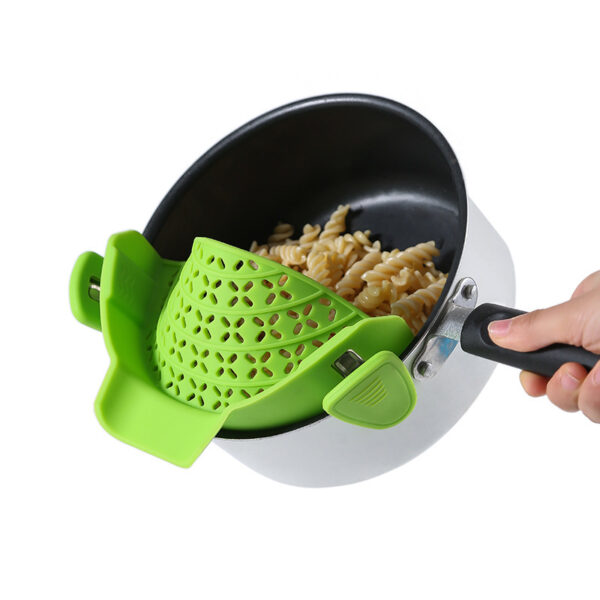 Kitchen Gadgets Silicone Pot Side Drain Stopper - Image 2