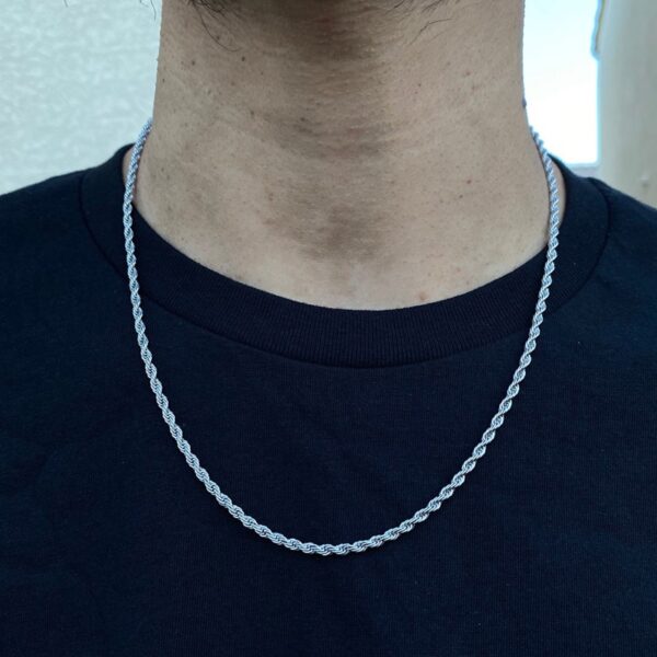 Temperament Fashion Cube Rope Chain Men Necklace - Image 4
