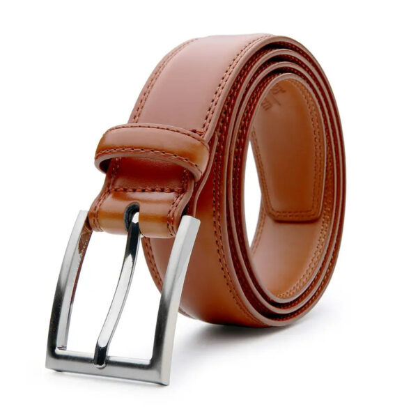 Men's Belt Pin Buckle Real Cowhide - Image 3